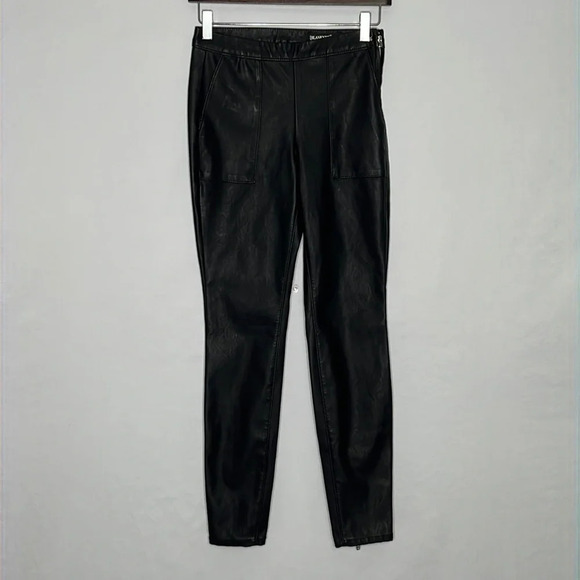 Blank NYC The Bond Vegan Leather Side Zip Leggings with Ankle Zips - NEW - Sz 25 - Picture 2 of 8
